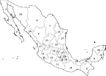Mapa de Mexico con divicion politica sin Nombres